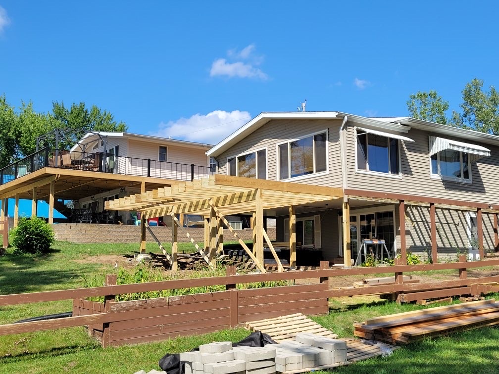 House and deck before — Easton Construction Iowa City
