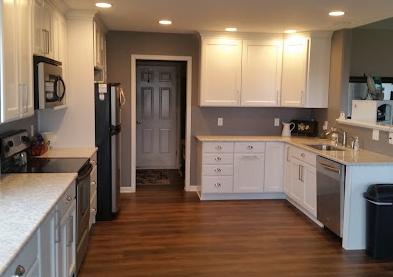 Modern white kitchen remodel